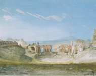 Houel Jean-Pierre-Laurent View of the Theatre in Taormina  - Hermitage